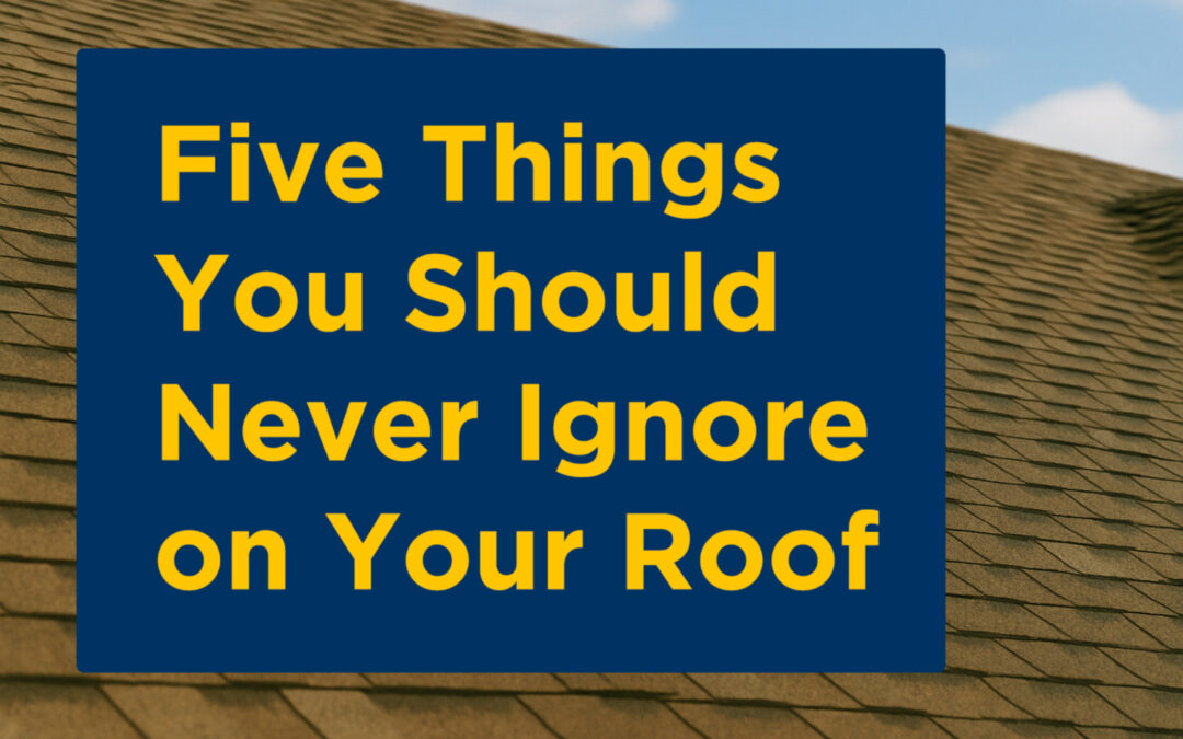 5 Things You Should Never Ignore on Your Roof